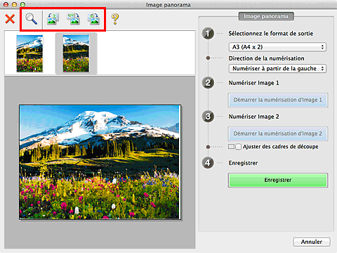 figure : fenêtre Image panorama